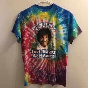 tie dye bob ross oversized tea
